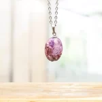 Çeroit(Charoite, Lavenderite) Taşı Kolye
