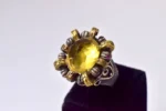 Topaz ve Lal Gümüş Yüzük - Görsel 7