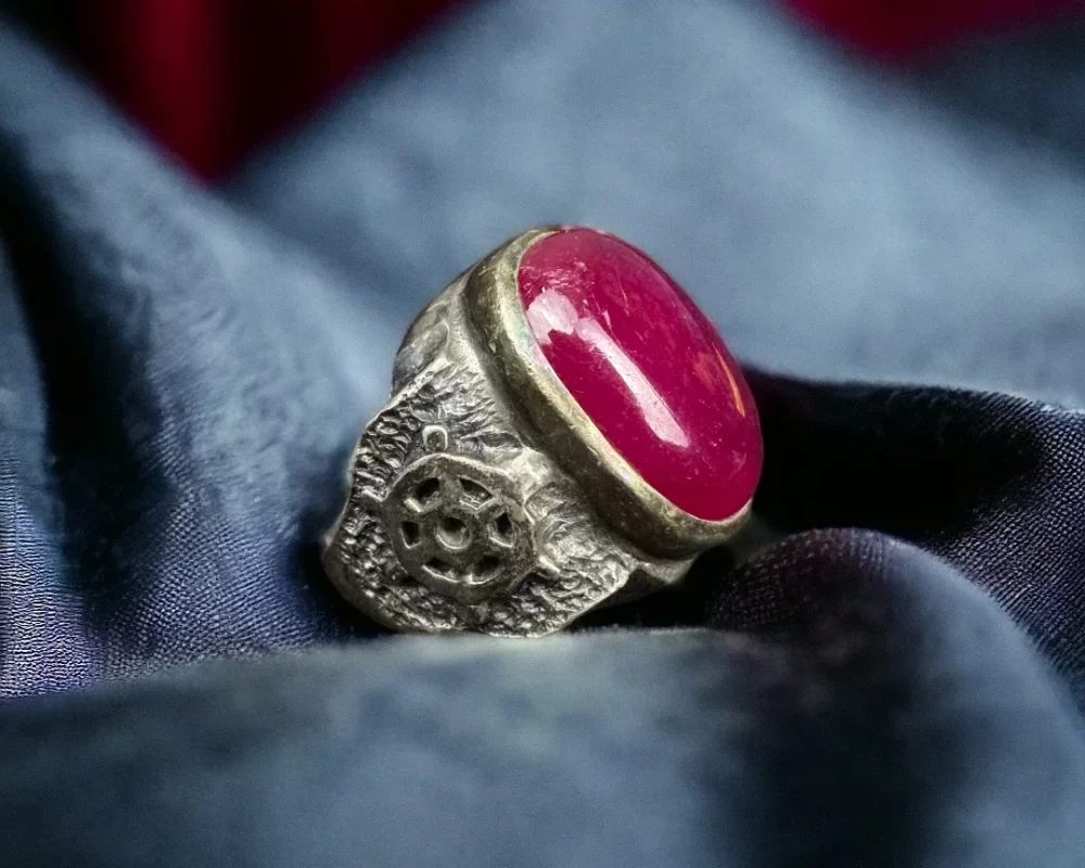 Yakut Gümüş Yüzük