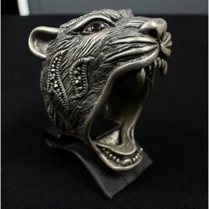 Aslan-figurlu-lal-taslı-gumus-yuzuk