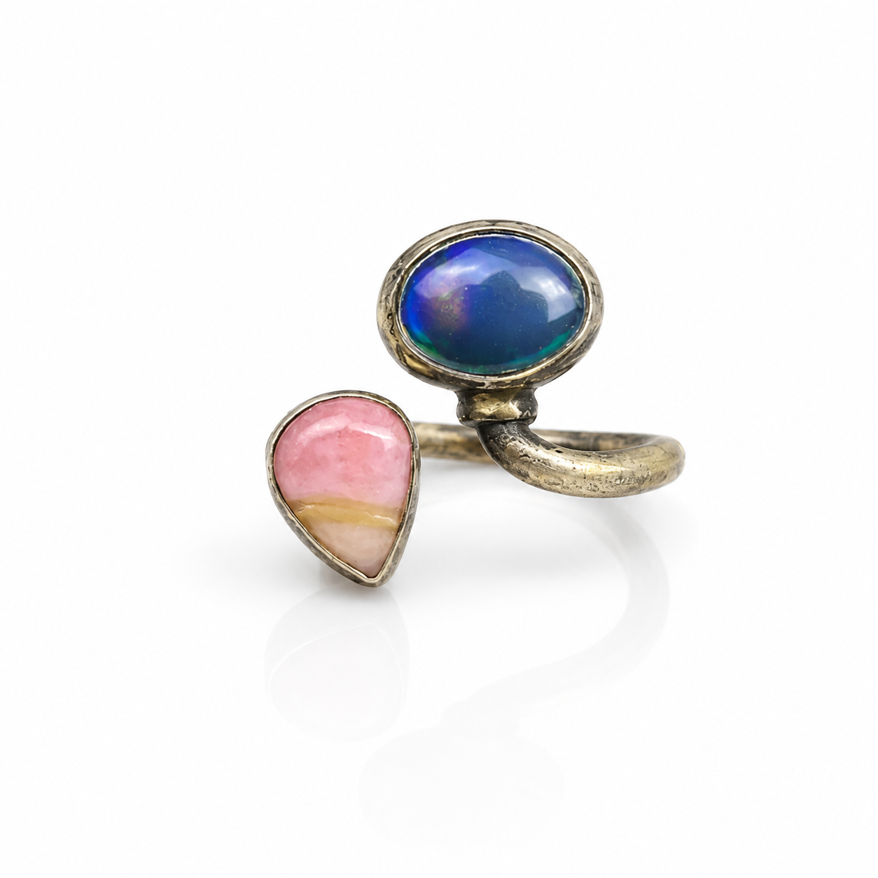 opal2 Etiyopya Opal Gümüş Yüzük - Görsel 1