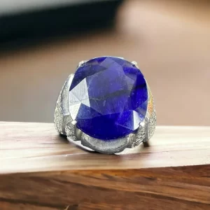 Mavi-safir-gumus-yuzuk