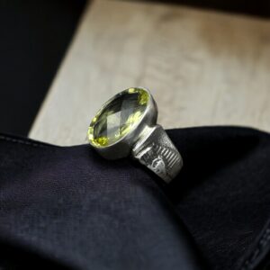 Sarı Topaz Gümüş Yüzük