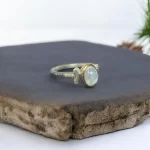 Ay Taşı  Gümüş Yüzük Minimal - Görsel 7