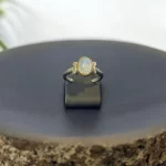 Ay Taşı  Gümüş Yüzük Minimal - Görsel 9