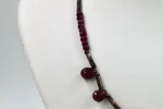 Gümüş Parçalı Yakut Kolye - Görsel 2