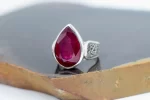 Gümüş Yüzük Lotus Motifli