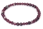 Lal - Garnet Bileklik 3-4mm - Görsel 2