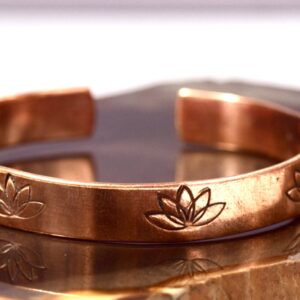 Bakır Bileklik Lotus