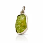 Zebercet (Peridot) Taşlı Gümüş Kolye – Arınma, Yenilenme ve Kalp Ferahlığı