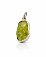 Zebercet (Peridot) Taşlı Gümüş Kolye – Arınma, Yenilenme ve Kalp Ferahlığı