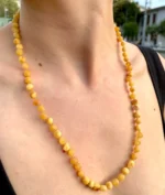 Damla Kehribar Kolye (Sertifikalı Özel Seri)