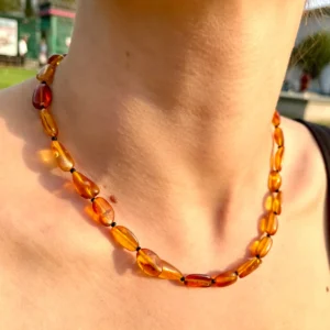 Damla Kehribar Kolye (Sertifikalı Özel Seri)