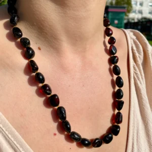 Damla Kehribar Kolye (Sertifikalı Özel Seri)
