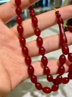 Sıkma Kehribar Tesbih – Arpa Kesim - Görsel 2