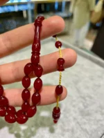 Sıkma Kehribar Tesbih – Arpa Kesim - Görsel 4