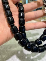 Mavi Neon Hamur Eski Katalin Tesbih – Kapsül Kesim - Görsel 8