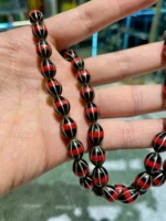 Oltu Taşı Usta İşi Altılı Yarma Mercanlı Tespih – Celal Adalı İmzasıyla - Görsel 2