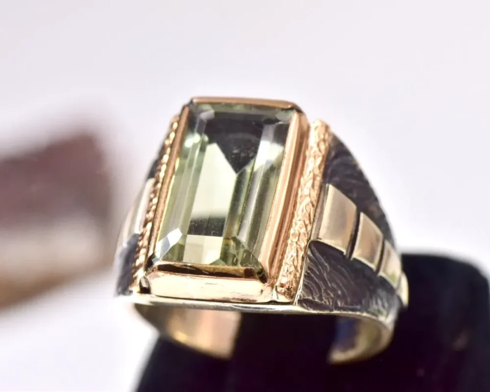 topaz gümüş yüzük