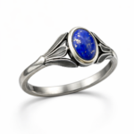 Lapis Lazuli Taşı Gümüş Yüzük (3. Göz ve Vizyon Taşı)