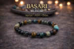 Başarı Bilekliği – Lav Taşı, Labradorit & Apatit