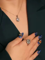 Mavi Topaz Set – Saf Berraklık, Zarafet ve Gökyüzü Işıltısı