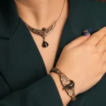 Oltu Taşı Set – Geleneksel Asalet, Modern Şıklık ve Doğal Zarafetin Üçlü Buluşması