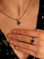 Safir Set – Bilgelik, Zarafet ve Sakin Gücün Üçlü Işığı - Görsel 2