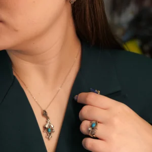 Turkuaz Set – Doğal Canlılık, Koruyucu Enerji ve Bohem Zarafetin Üçlü Işıltısı
