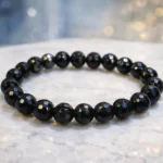 Obsidyen Faset Kesim Bileklik 8 MM