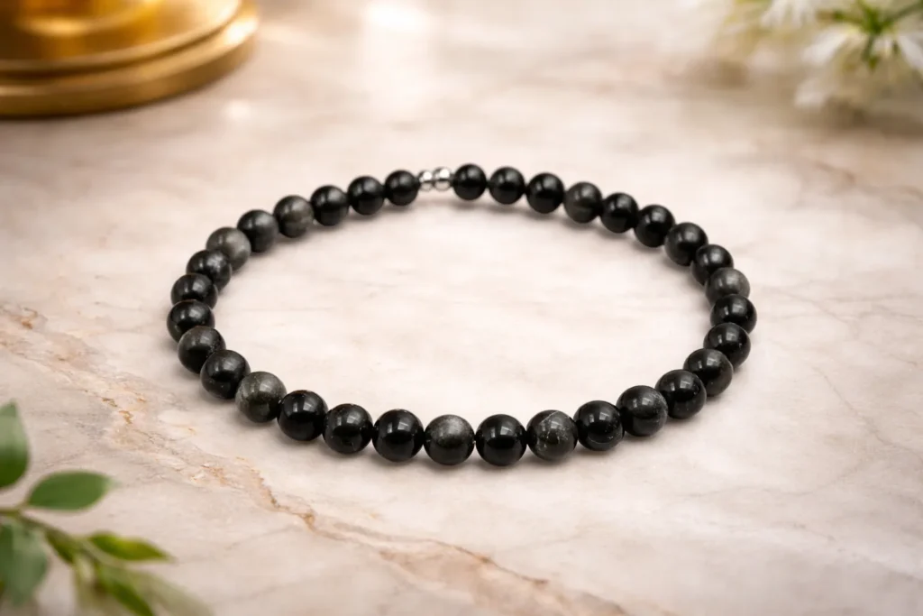 Obsidyen Bileklik 6 MM