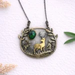 Opal Taşı Gümüş Kolye (Özel Seri)