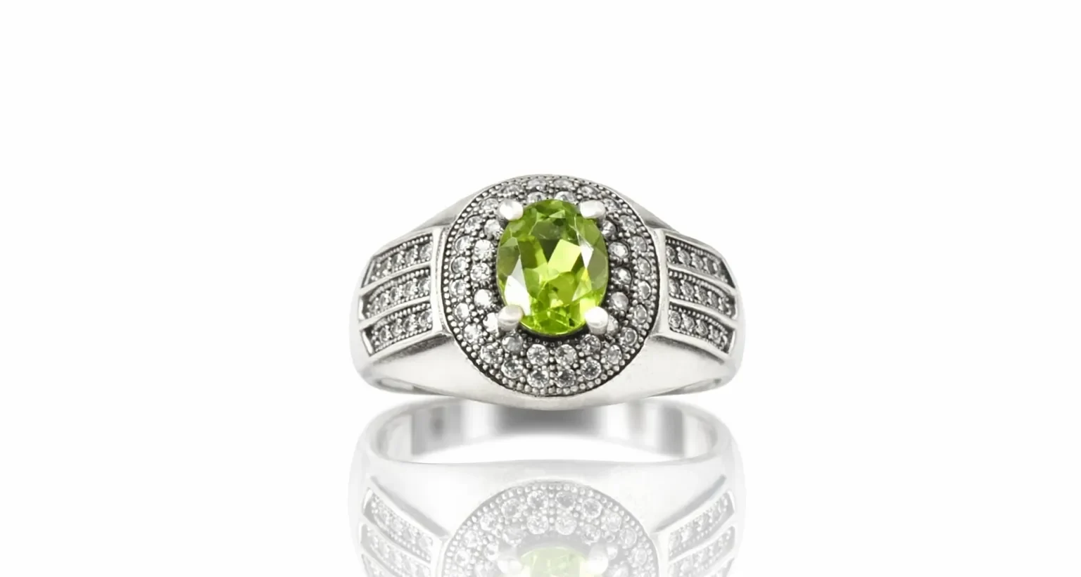 ChatGPT Image Mar 26, 2026, 04_34_56 PM Zebercet (Peridot) Gümüş Yüzük - Görsel 1