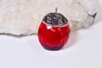 Sertifikalı Kırmızı Topaz Kolye - Görsel 2