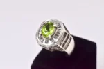 Zebercet (Peridot) Gümüş Yüzük - Görsel 3