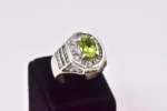 Zebercet (Peridot) Gümüş Yüzük - Görsel 2