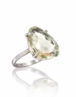 Limon Topaz Gümüş Yüzük