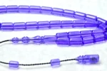 Usta İşi Fiber Glass Tespih – Mor Renkli Kapsül Kesim - Görsel 3