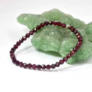 Lal - Garnet Faset Kesim Bileklik