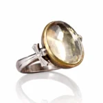 Limon Topaz Gümüş Yüzük