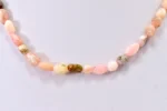 Pembe Opal Doğal Taş Kolye - Görsel 2