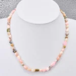 Pembe Opal Doğal Taş Kolye