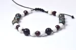 Özel Tasarım Doğal Taş Bileklik – Havlit, Lal, Krizopras ve Oniks - Görsel 2