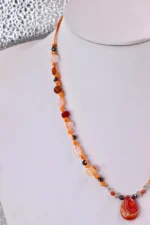 Akik Doğal Taşından Özel Tasarım Kolye - Görsel 4