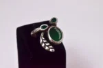 Yeşil Akik Gümüş Yüzük Özel Tasarım - Görsel 3
