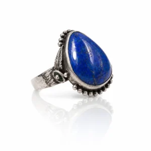 Lapis Lazuli Taşı Gümüş Yüzük (3. Göz ve Vizyon Taşı)