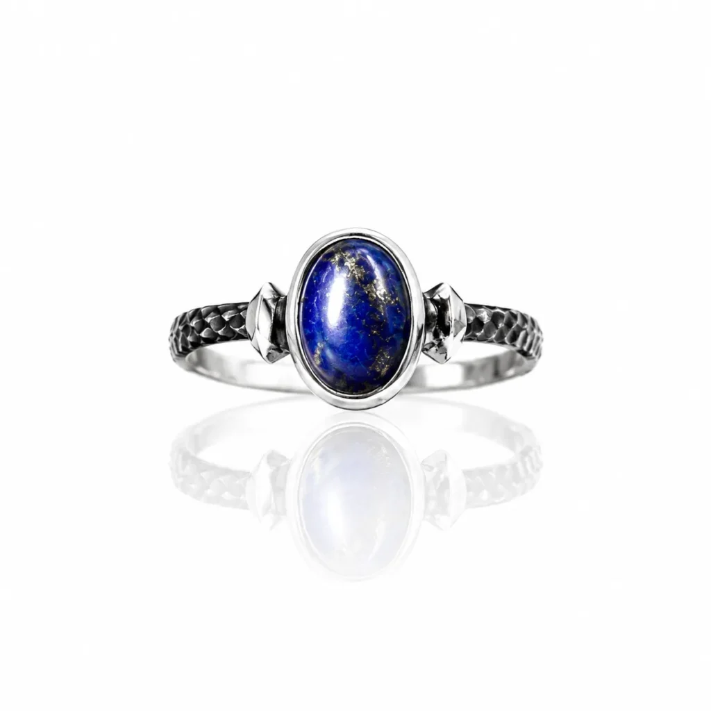 Lapis Lazuli Taşı Gümüş Yüzük